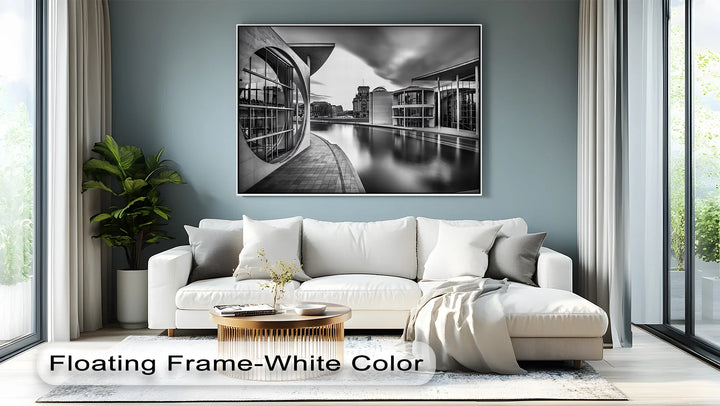 Contemporary Silence – black and white building photography art.

