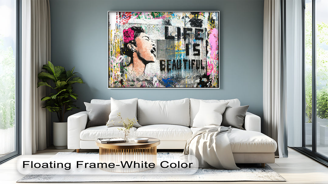 Amalfi Citrus Escape – Stampa su tela con aranceto mediterraneo