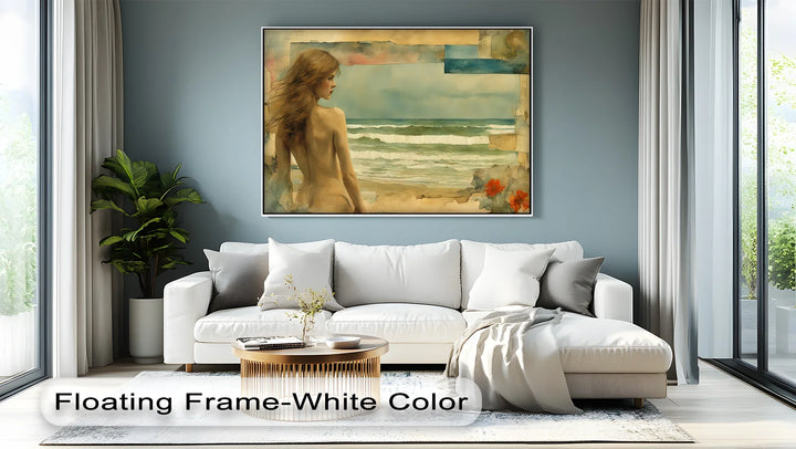 Ocean Muse – Dreamy Nude Seascape Canvas Print - MyPhotoStation