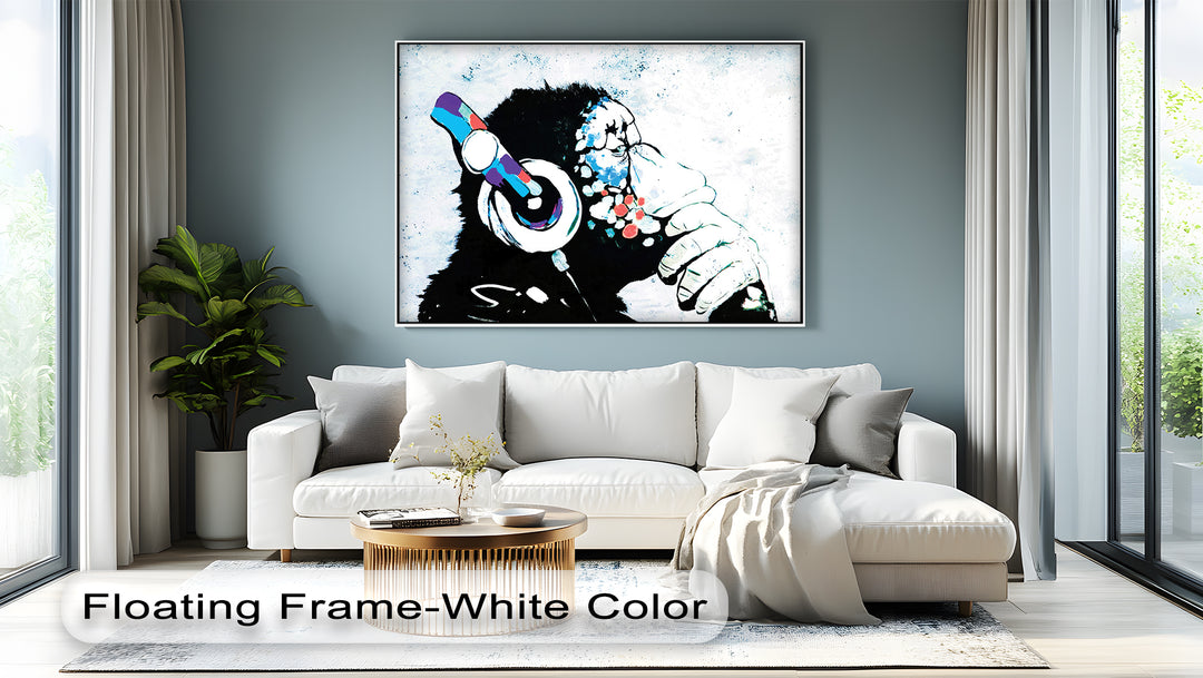 Listening Ape – Banksy Street Art Canvas Print