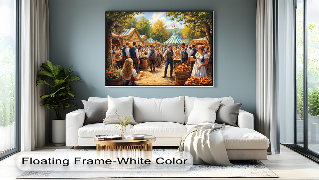 Oktoberfest Celebration – Bavarian Beer Festival Canvas Wall Art | Canvas Art