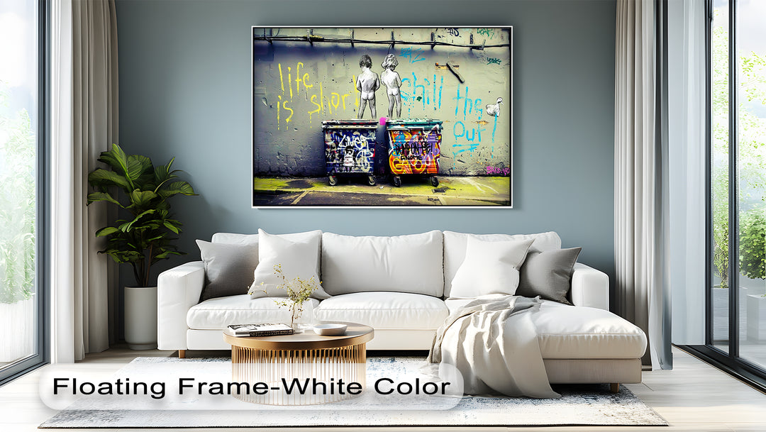 Amalfi Citrus Escape – Stampa su tela con aranceto mediterraneo