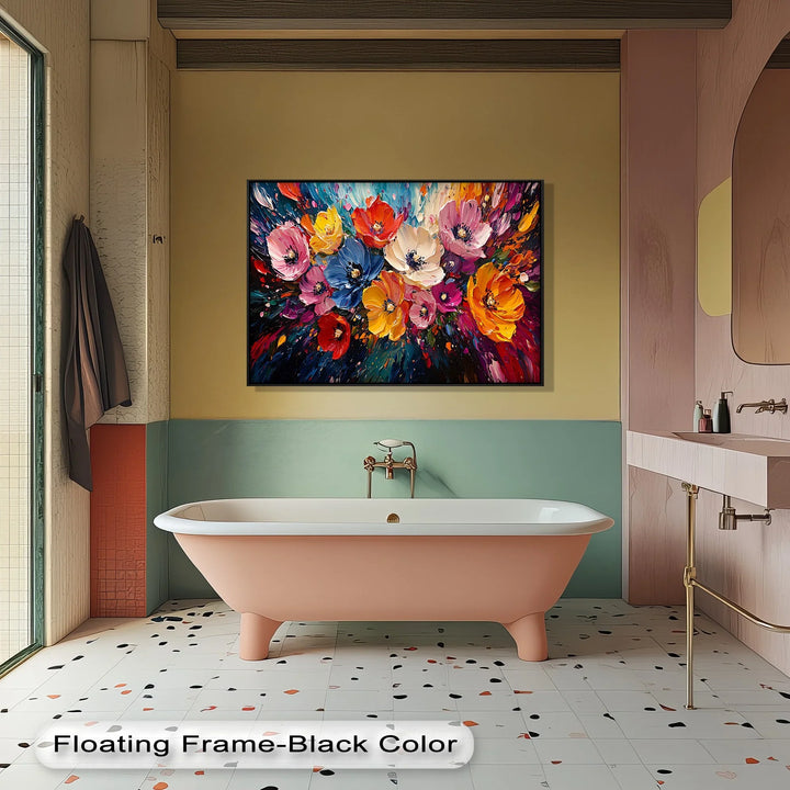 Color Symphony – Vibrant Abstract Flower Canvas Wall Art - MyPhotoStation