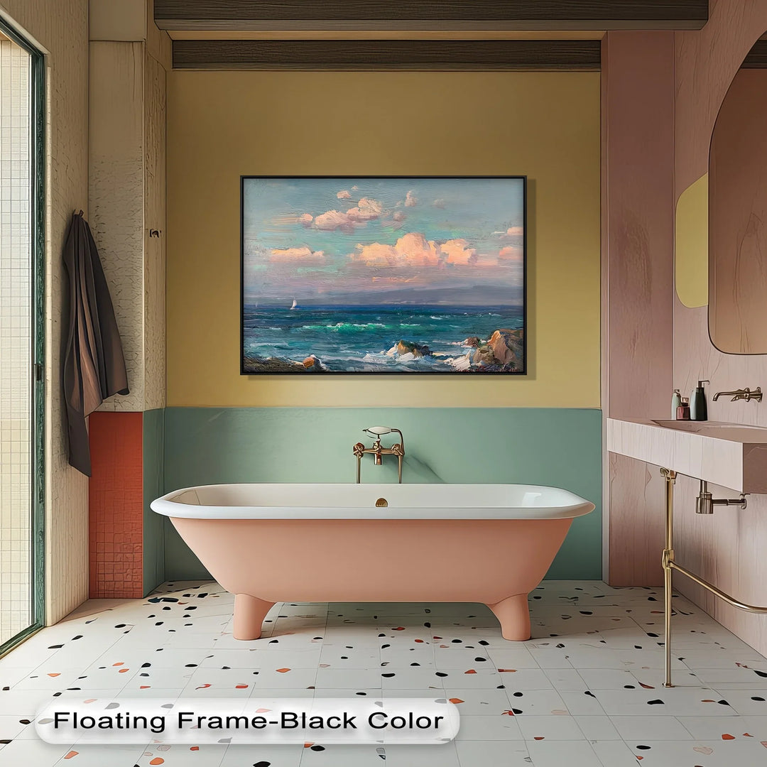 Twilight over the Sea – Romantic Coastal Canvas Print - MyPhotoStation