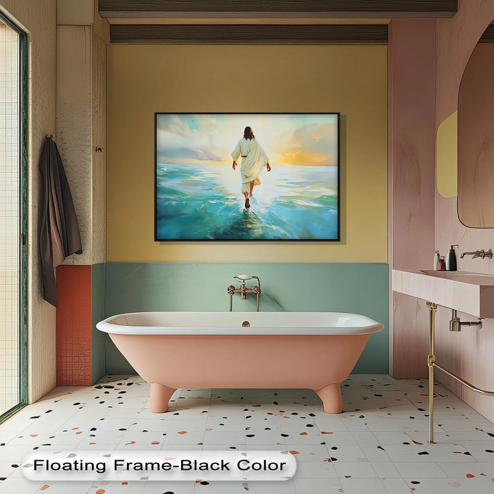 Faith in Motion – Jesus Walking on Water Canvas Print - MyPhotoStation