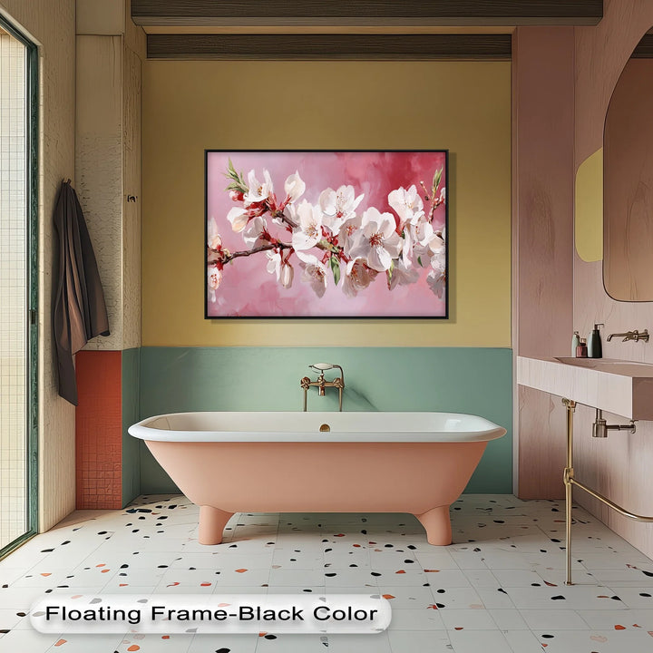 Blossoming Almond Branch – Pink Canvas Print - MyPhotoStation