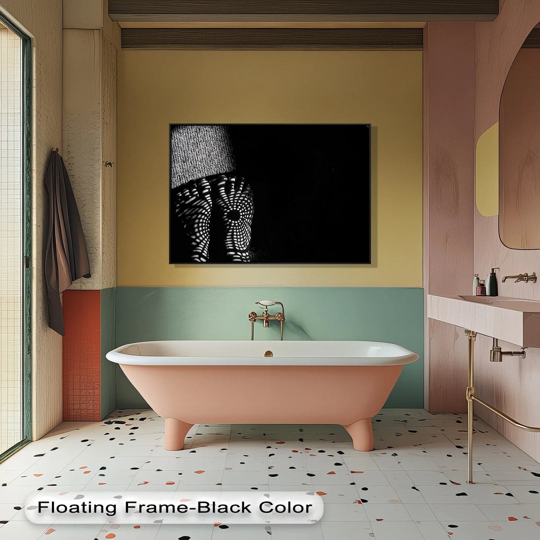 Human Form & Light – artistic body shadow wall décor.

