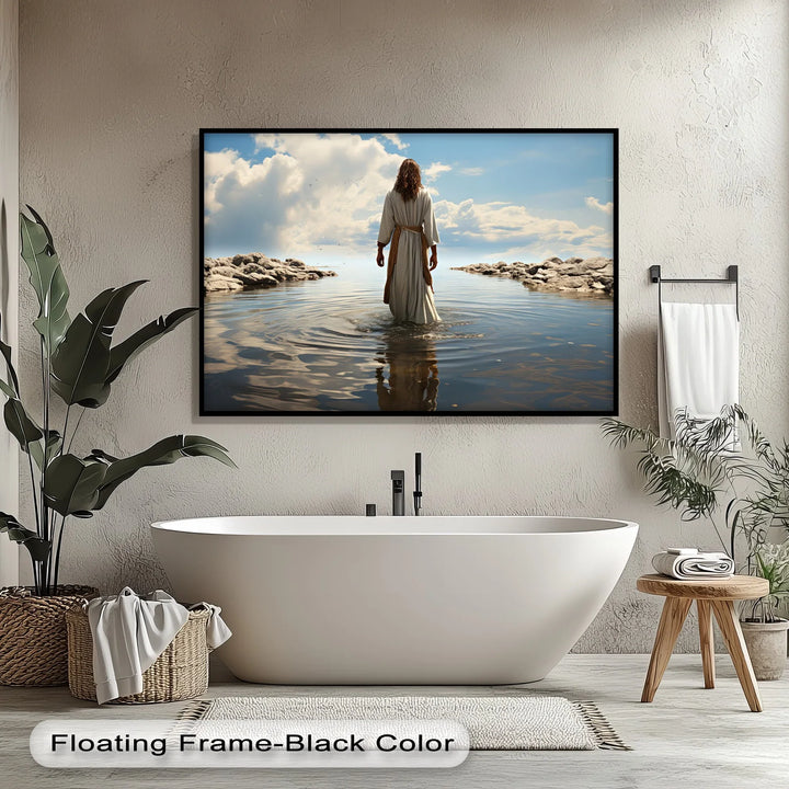 Heaven’s Reflection – Jesus Walking on Water Canvas Print - MyPhotoStation