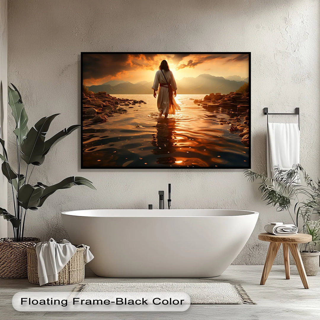 Biblical serenity in nature – faith-inspired canvas wall art.

