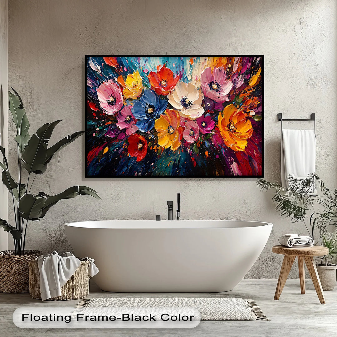 Color Symphony – Vibrant Abstract Flower Canvas Wall Art - MyPhotoStation