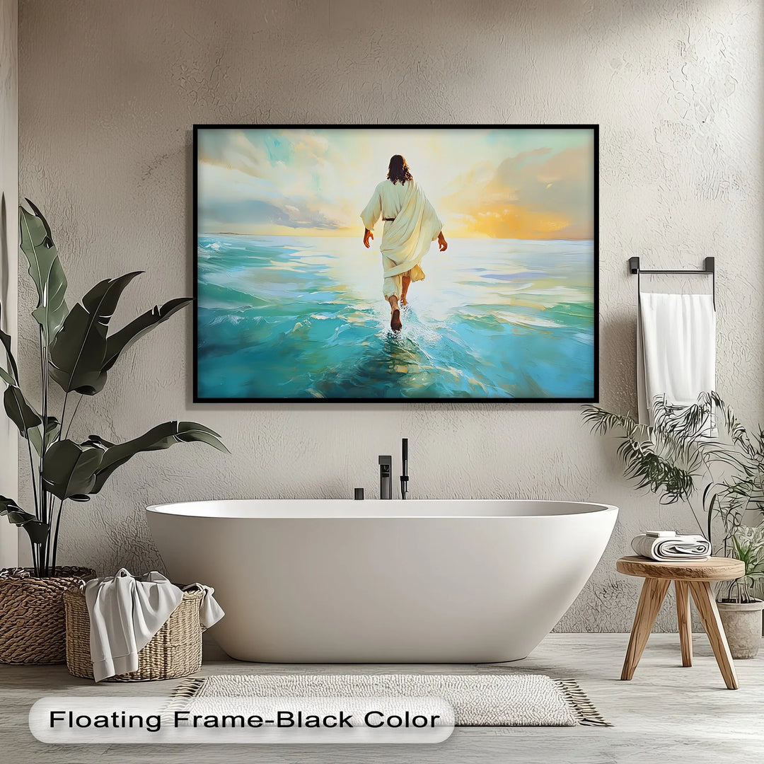 Faith in Motion – Jesus Walking on Water Canvas Print - MyPhotoStation