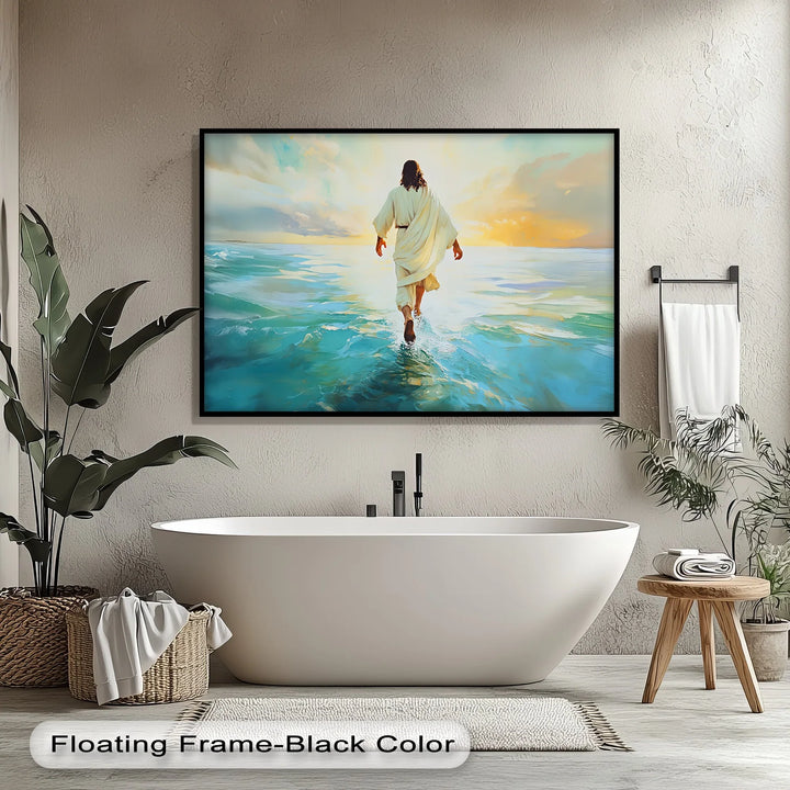 Faith in Motion – Jesus Walking on Water Canvas Print - MyPhotoStation