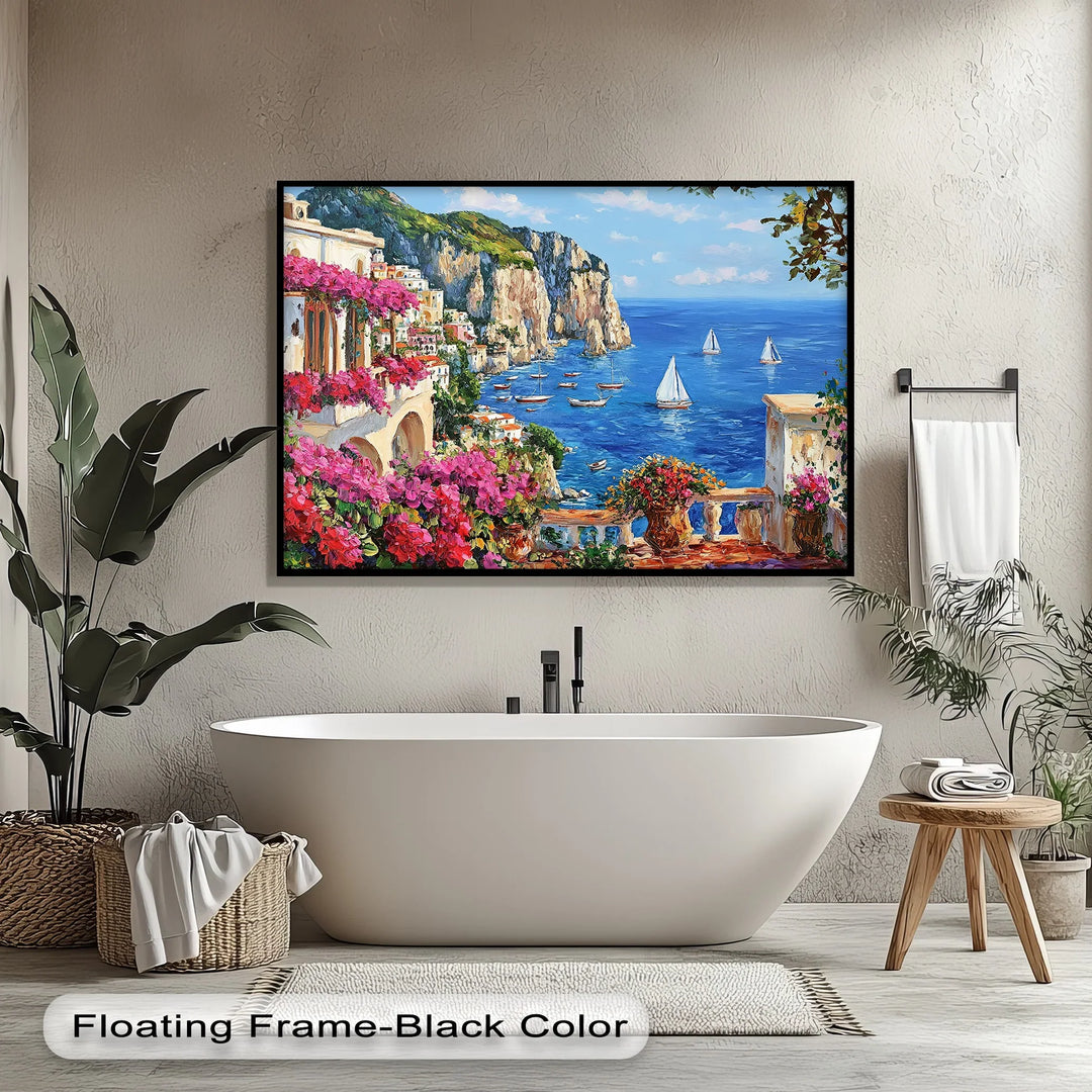 Capri Dreamscape – Mediterranean Coastline Canvas Print - MyPhotoStation