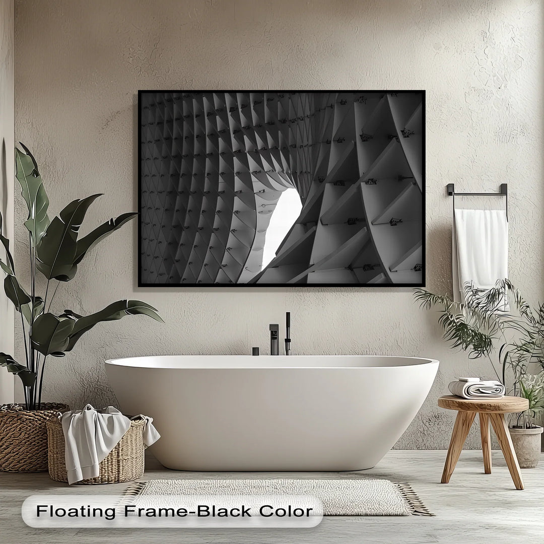 Architectural Geometry – Abstract Structural Canvas Wall Art - MyPhotoStation