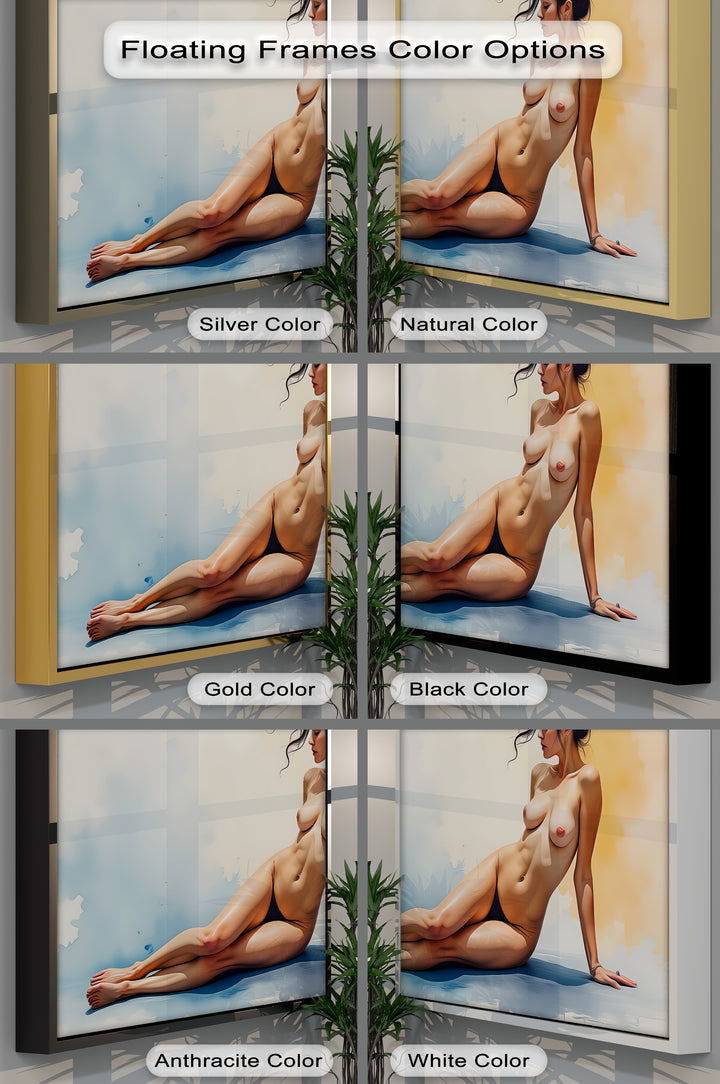 Reclining Nude in Soft Light – Erotic Canvas Wall Art | Naked Art