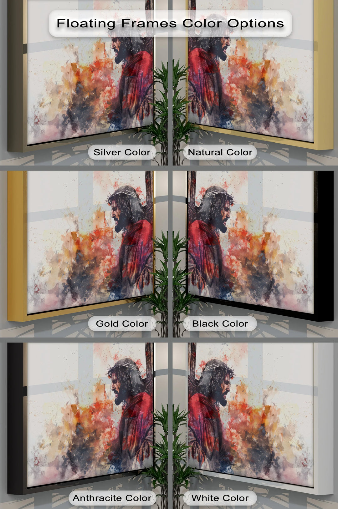 Crown of Thorns – Jesus Carrying the Cross Canvas Print