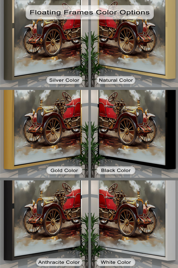 Golden Era Drive – Car Canvas Print