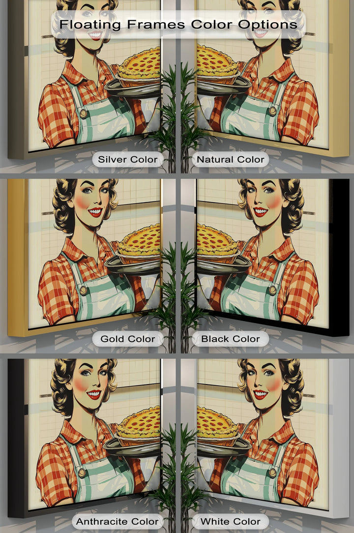 Retro Baker's Delight – Vintage Pie-Making Kitchen Canvas Prints - MyPhotoStation