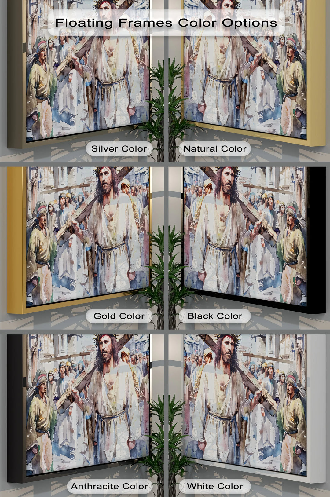 The Way of the Cross – Jesus Carrying the Cross Canvas Print