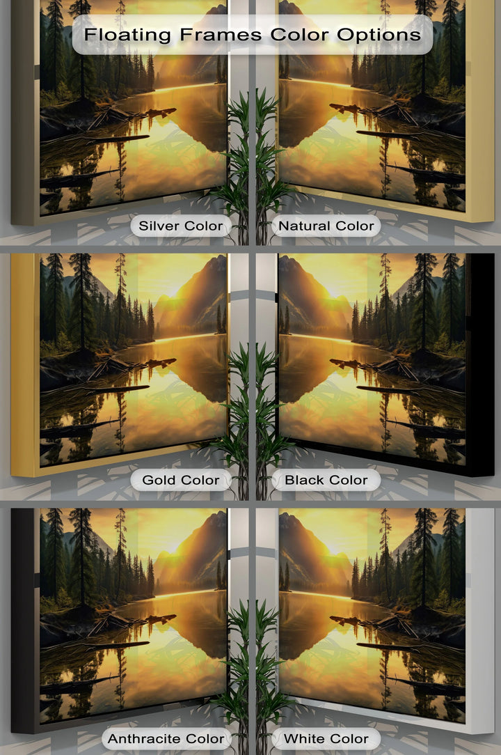 Golden Mountain - Landscape Canvas Print
