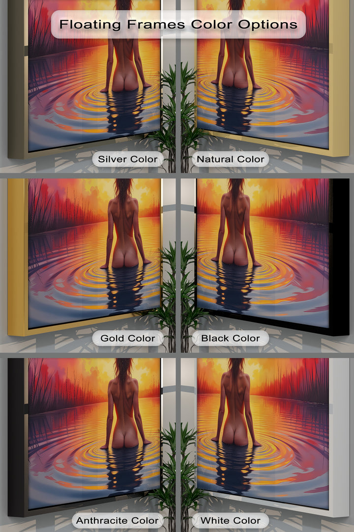 Eve at Dusk – Erotic Sunset Nude Canvas Wall Art | Sexy Art