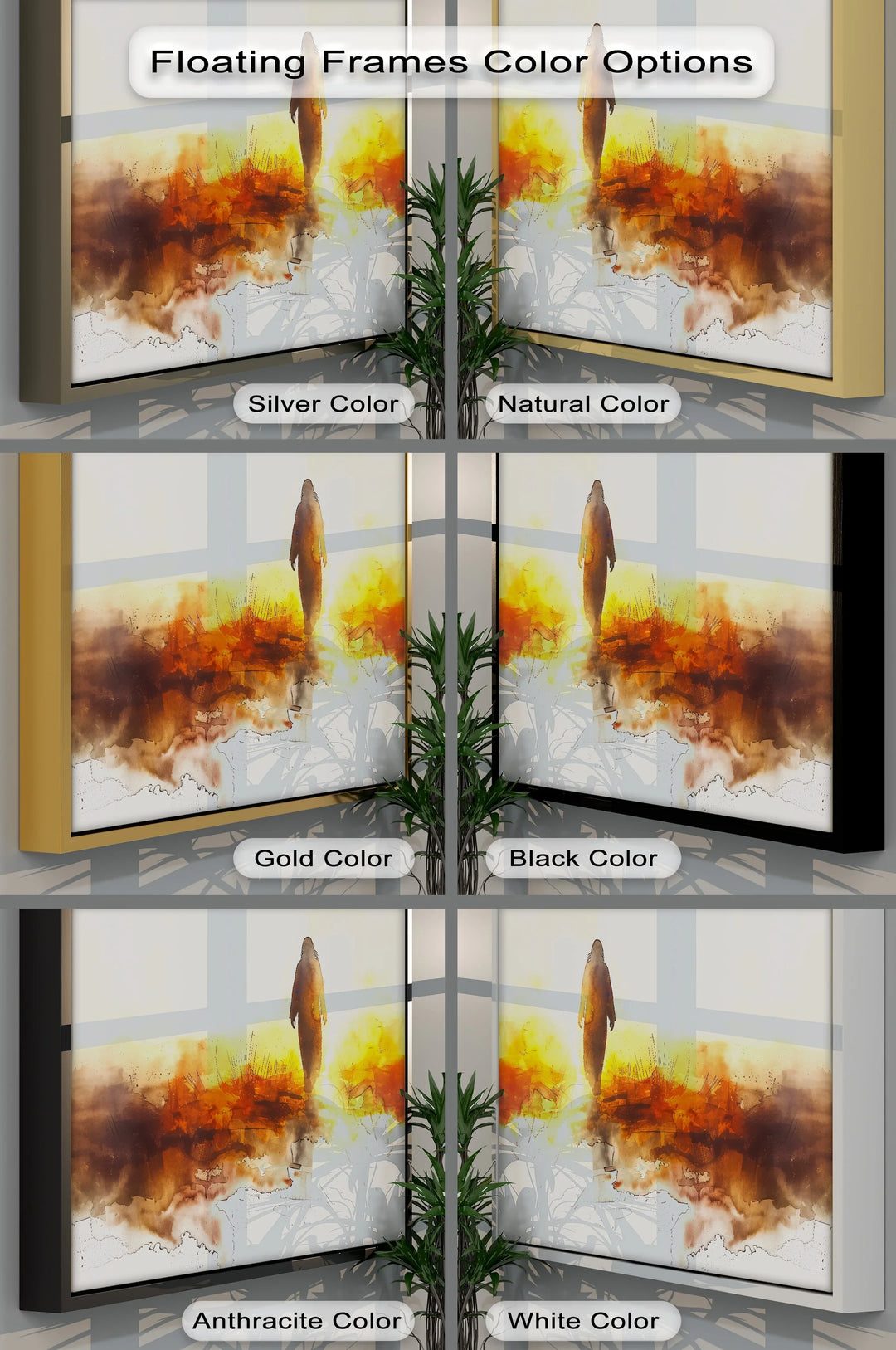 He Walks in Light – Silhouette of Christ in Golden Landscape Canvas Print