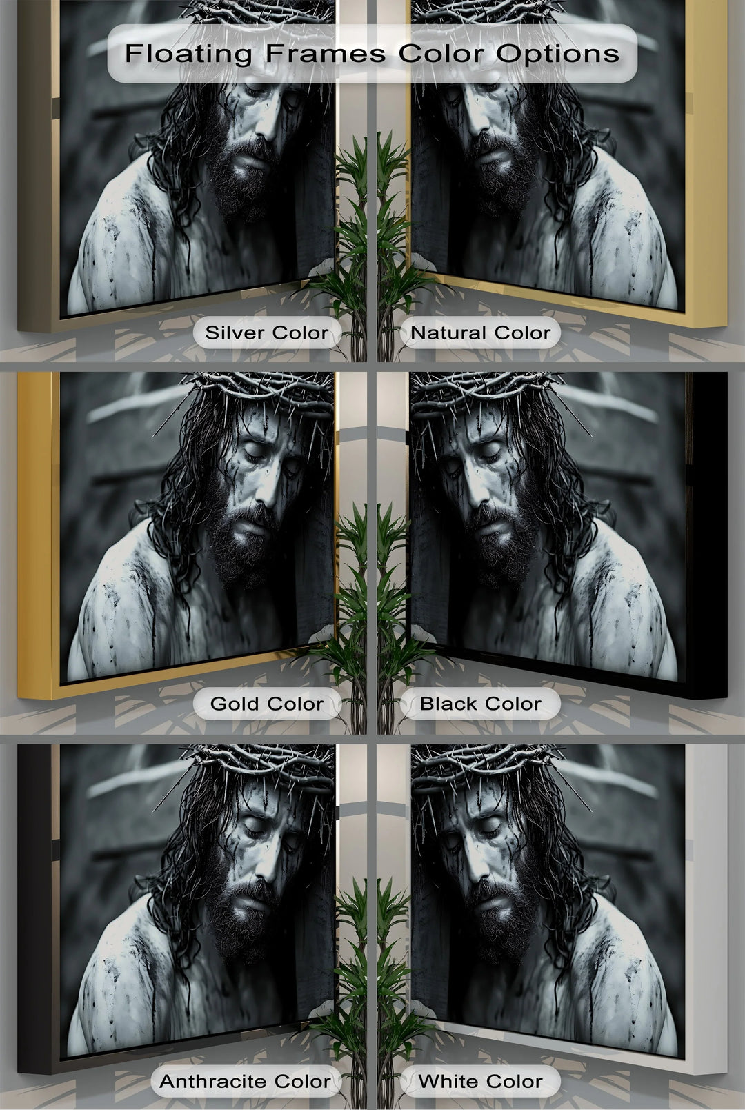 Crown of Suffering – Jesus Carrying the Cross Canvas Print - MyPhotoStation