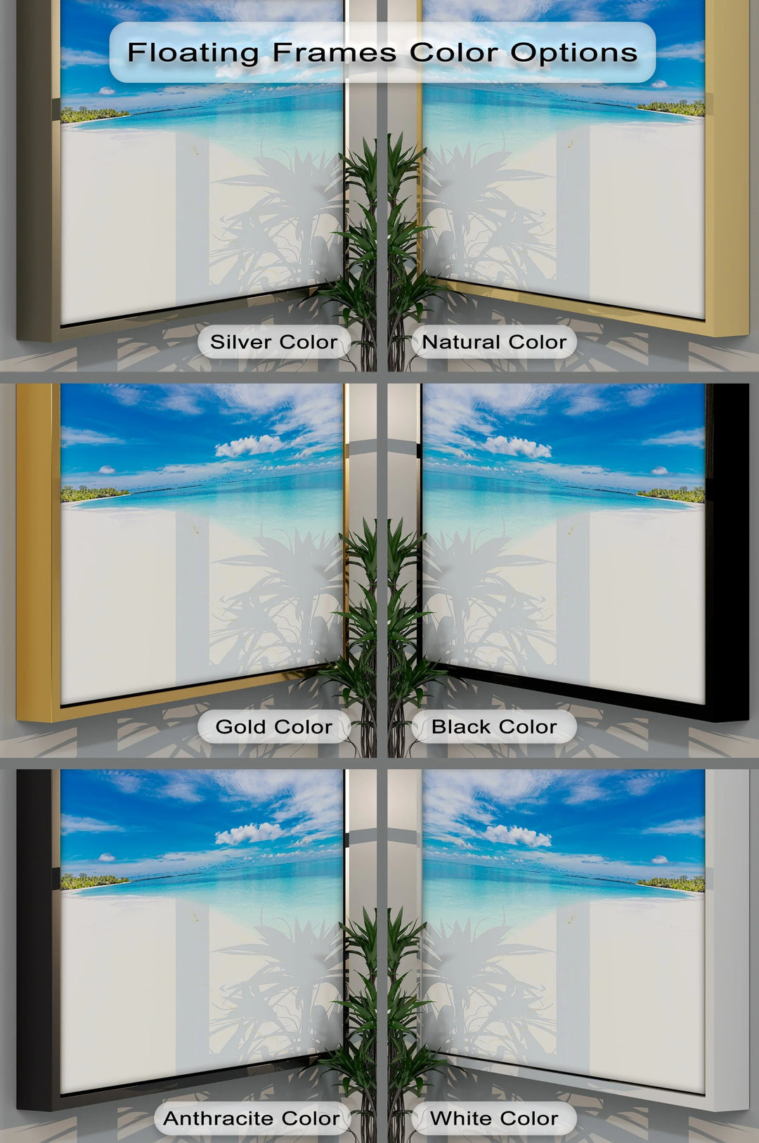 Tropical Beach and Crystal Waters - Landscape Canvas Print