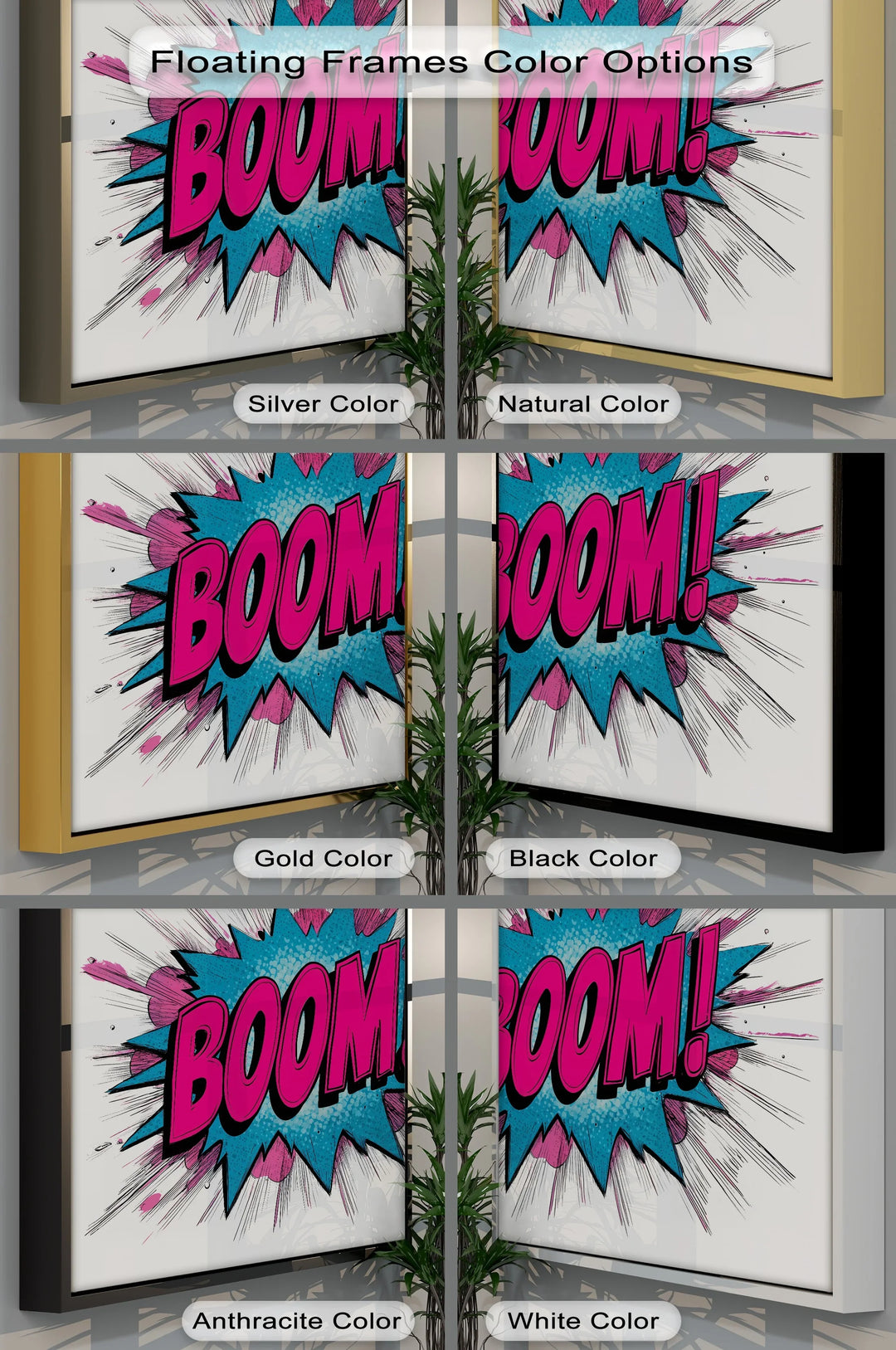 BOOM! – Explosive Pop Art Canvas Print