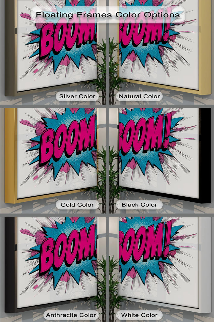 BOOM! – Explosive Pop Art Canvas Print