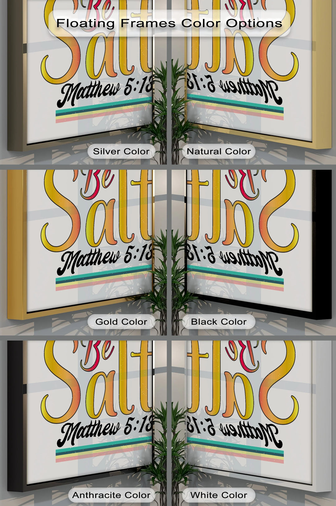 Be Salty – Matthew 5:13 Scripture Canvas Print - MyPhotoStation