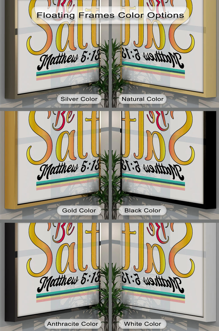Be Salty – Matthew 5:13 Scripture Canvas Print - MyPhotoStation