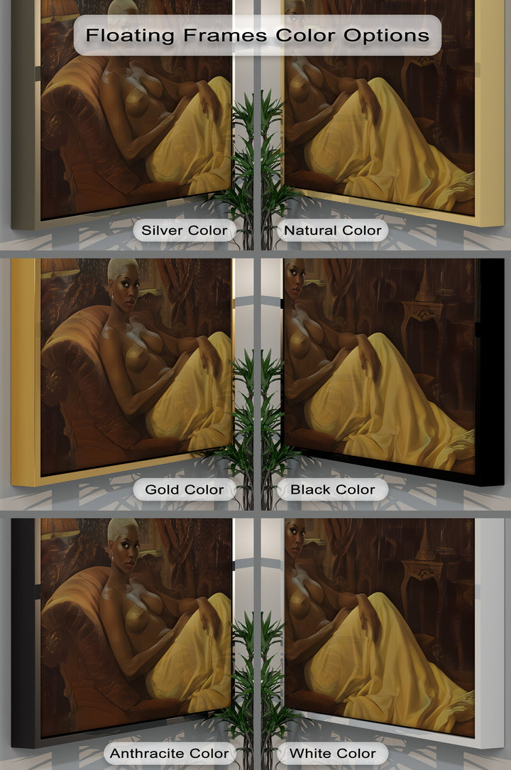 Velvet Rain – Erotic Dark Moody Canvas Wall Art | Framed Art