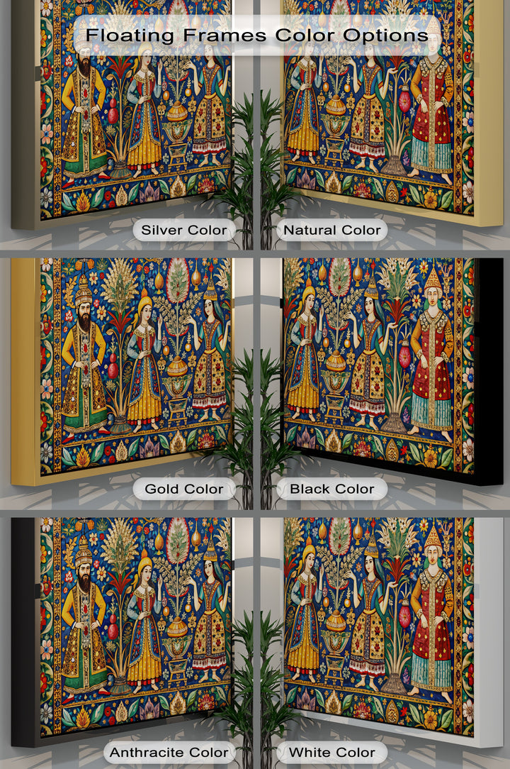 Royal Garden Gathering – Persian Canvas Print