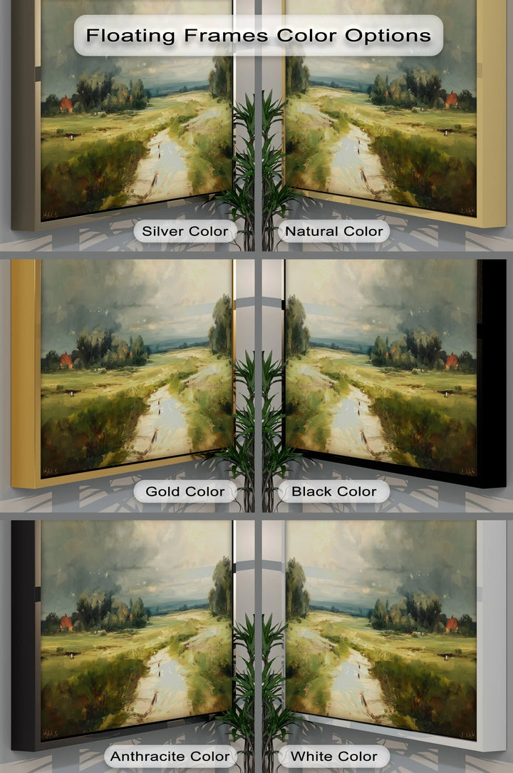 Storm on the Horizon – Romantic Countryside Landscape Canvas Print - MyPhotoStation