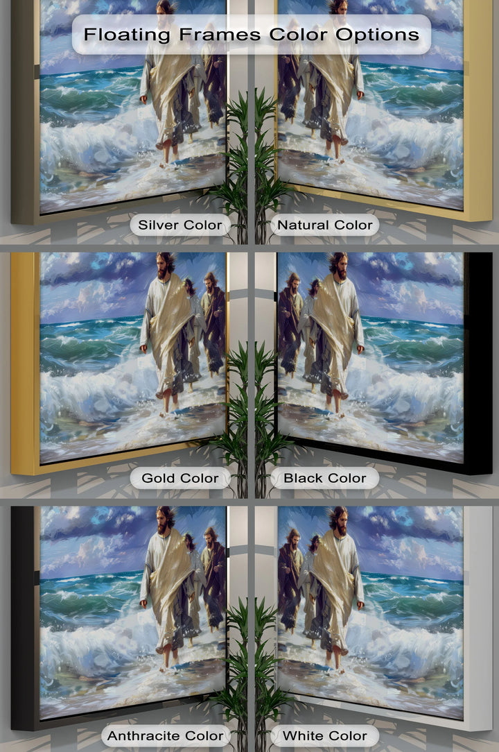 Walking with Christ – Jesus Canvas Print