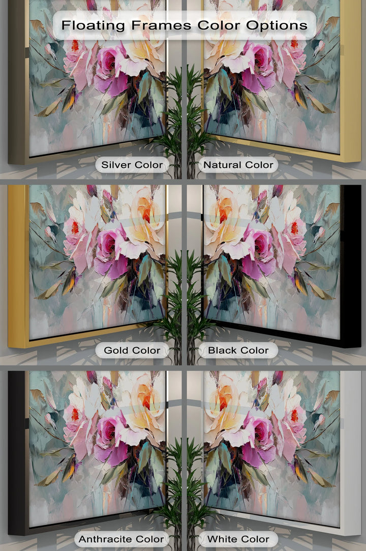 Romantic Rose Garden – Pink Floral Canvas Print - MyPhotoStation