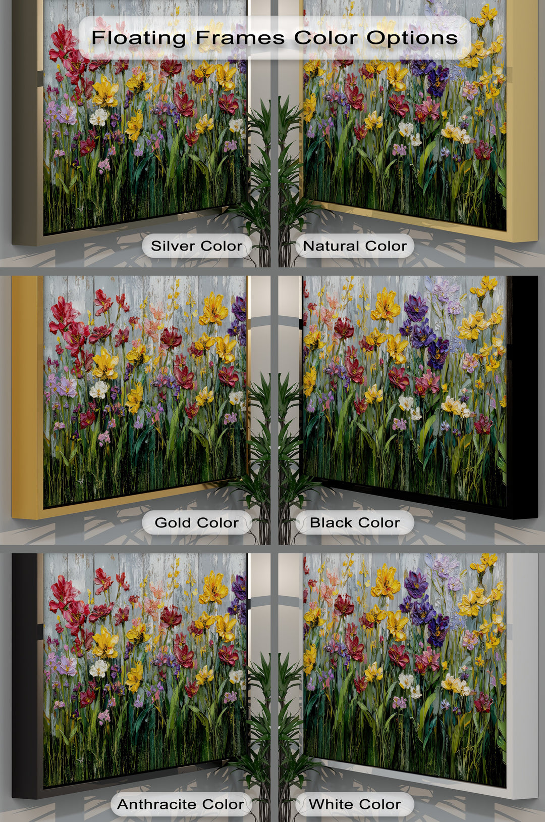 Wild Garden Symphony – Rustic Fence Flower Canvas Print