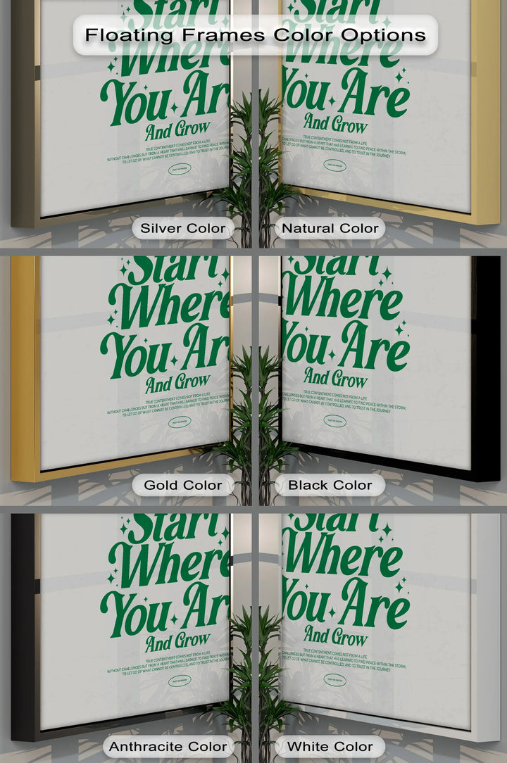 Start Where You Are - Motivational Canvas Print