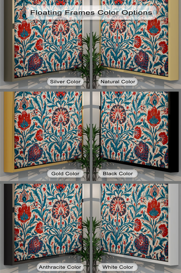 Persian Floral Elegance – Persian Canvas Print