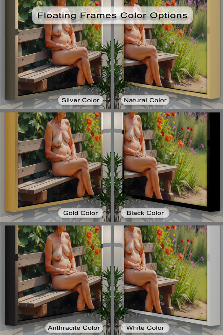 Garden Serenity – Mature Nude Canvas Wall Art | Canvas Prints