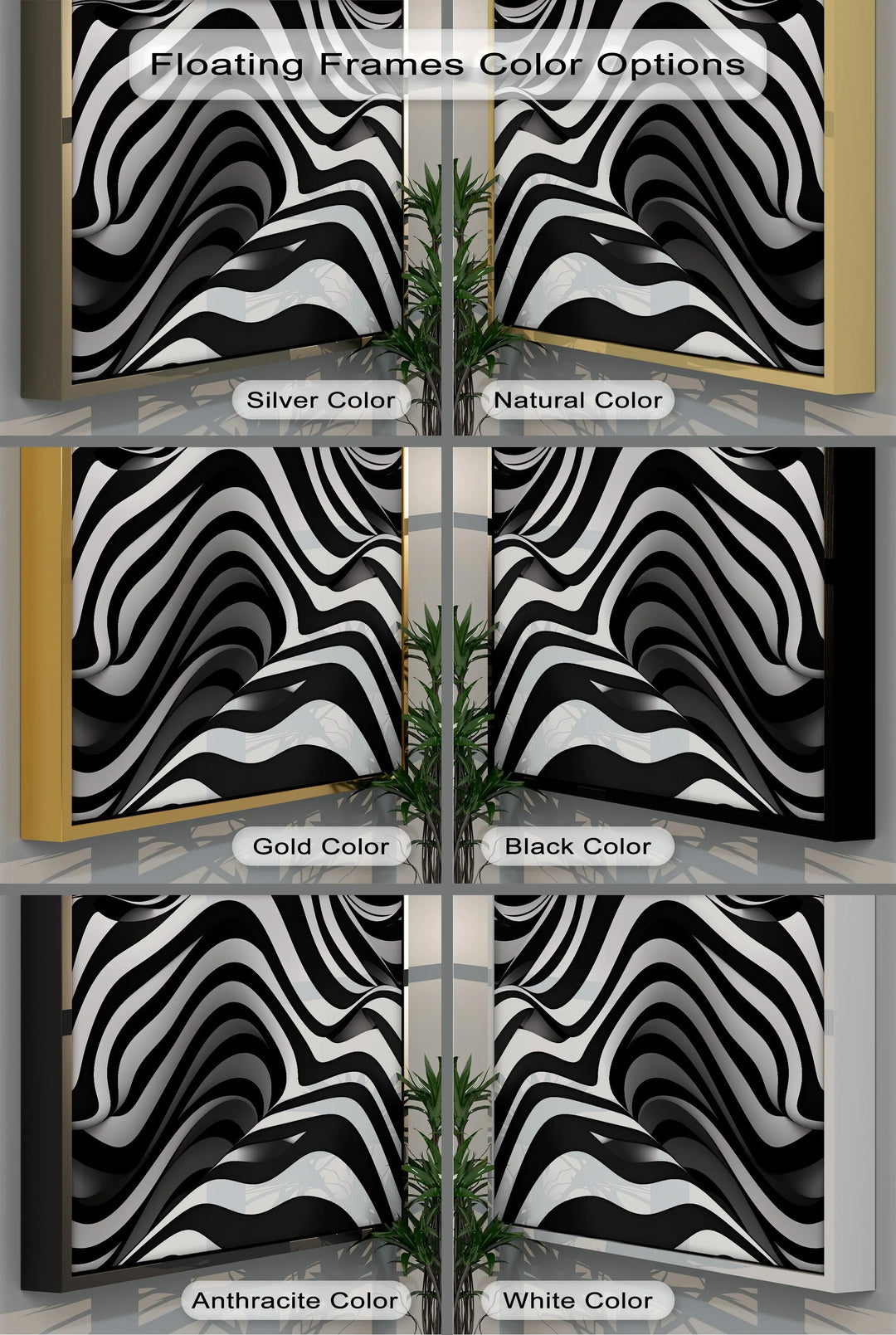 Liquid Rhythm – Abstract Flow Black & White Canvas Print - MyPhotoStation