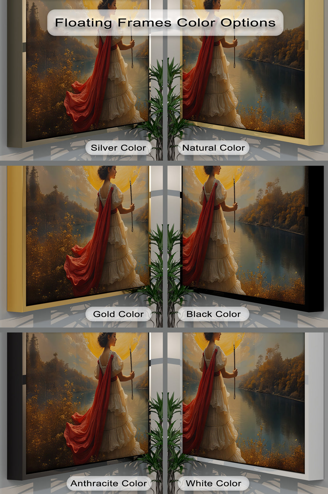 Sunlit Goddess – Mythological Fantasy Canvas Wall Art | Canvas Artwork