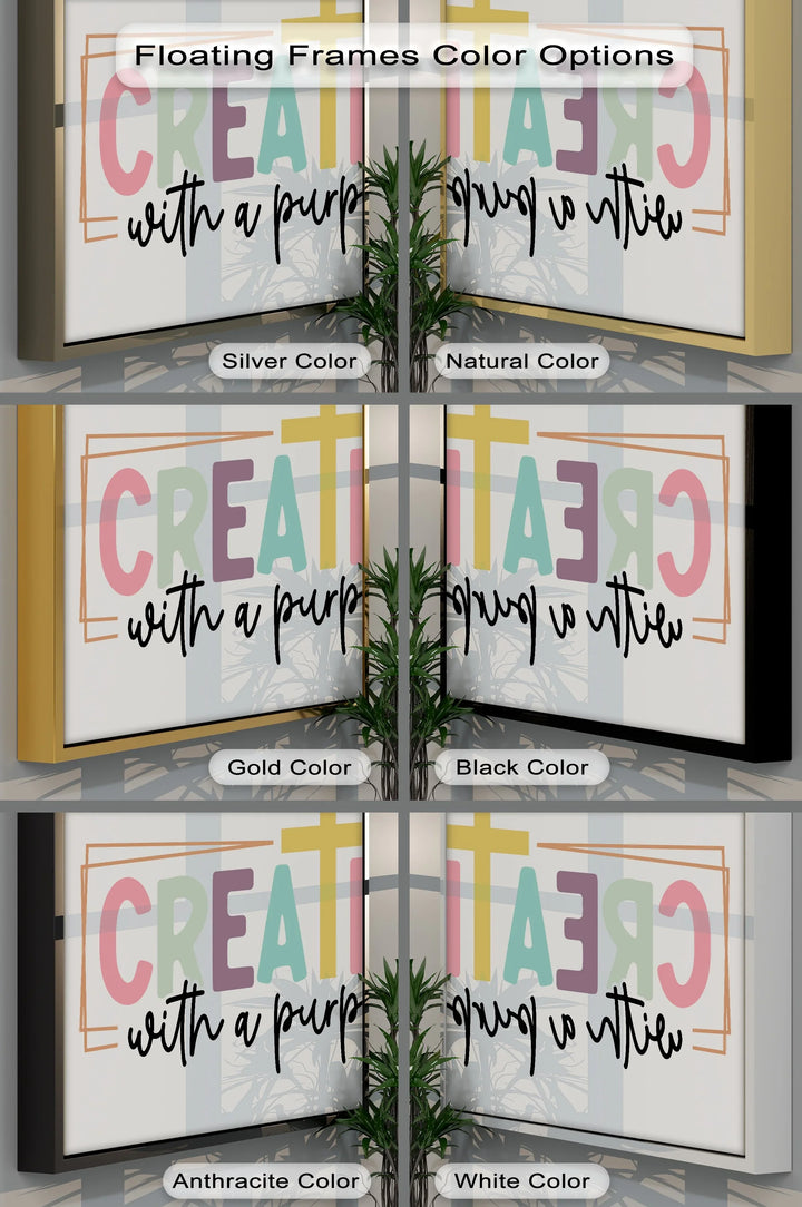 Created with a Purpose – Christian Canvas Print - MyPhotoStation