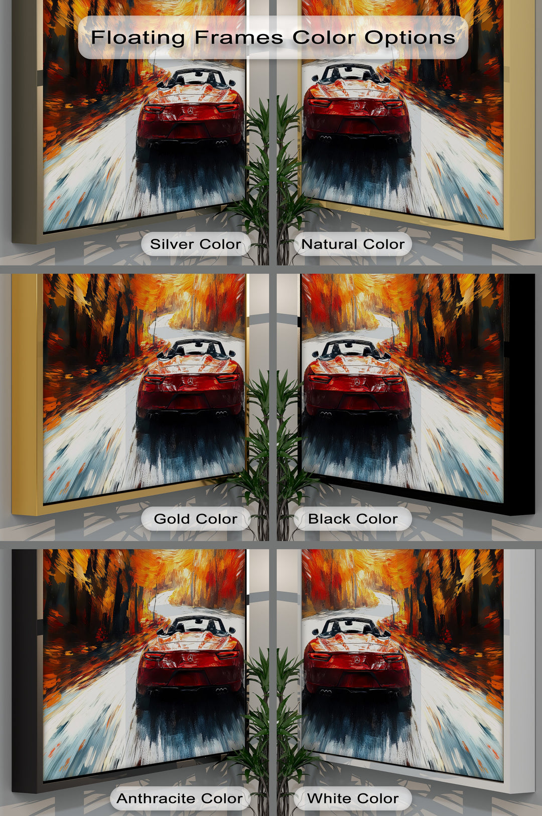 Autumn Roadster in Motion – Car Canvas Print