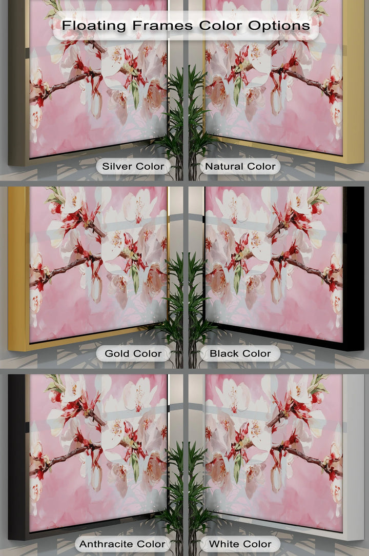 Blossoming Almond Branch – Pink Canvas Print - MyPhotoStation
