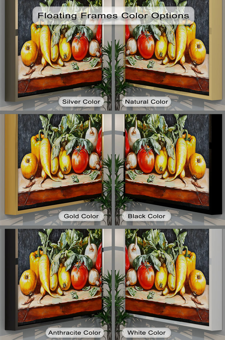Farm-Fresh Harvest – Rustic Vegetable Still Life Kitchen Canvas Prints - MyPhotoStation