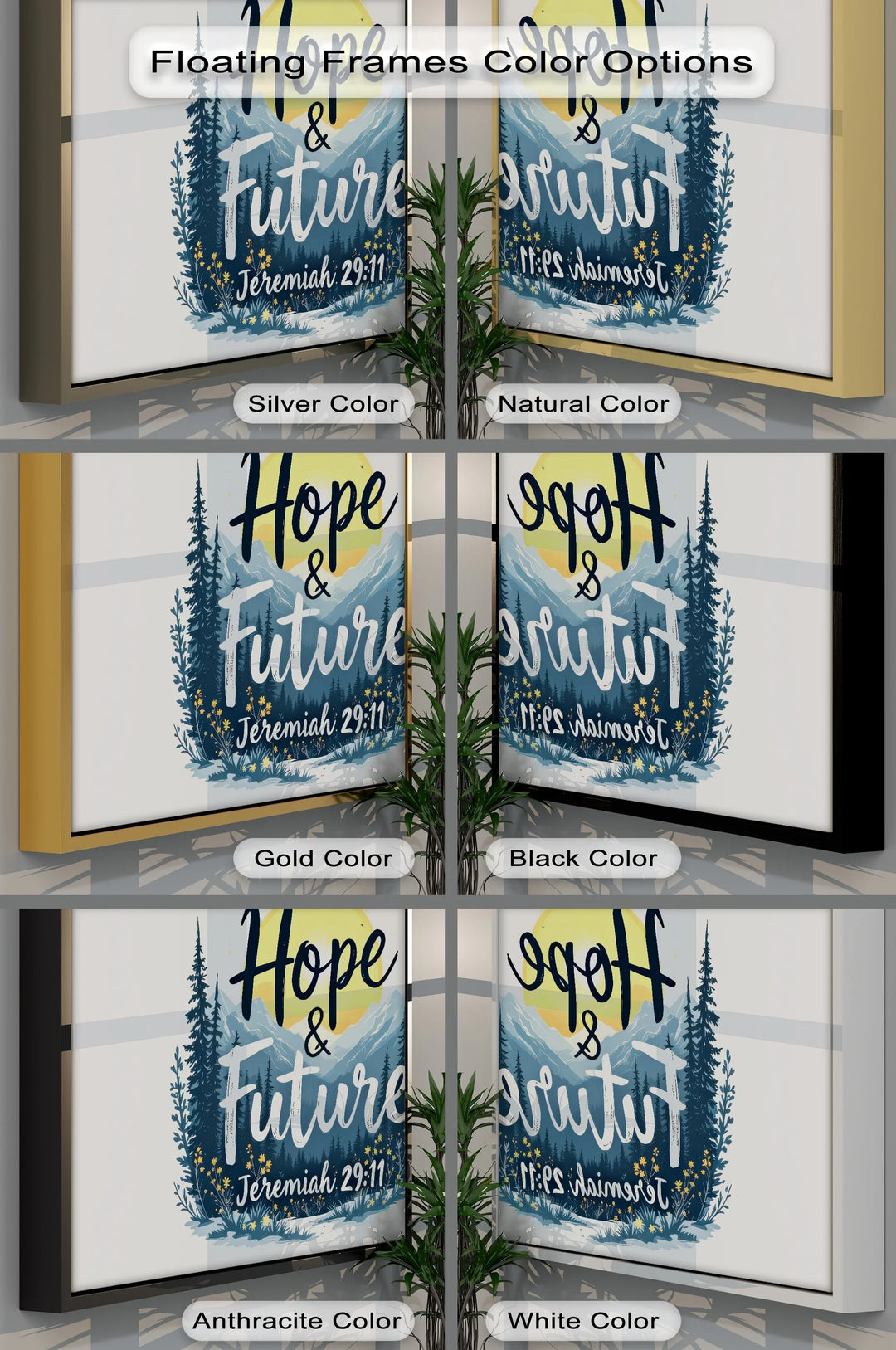 Hope & Future – Jeremiah 29:11 Bible Verse Canvas Print