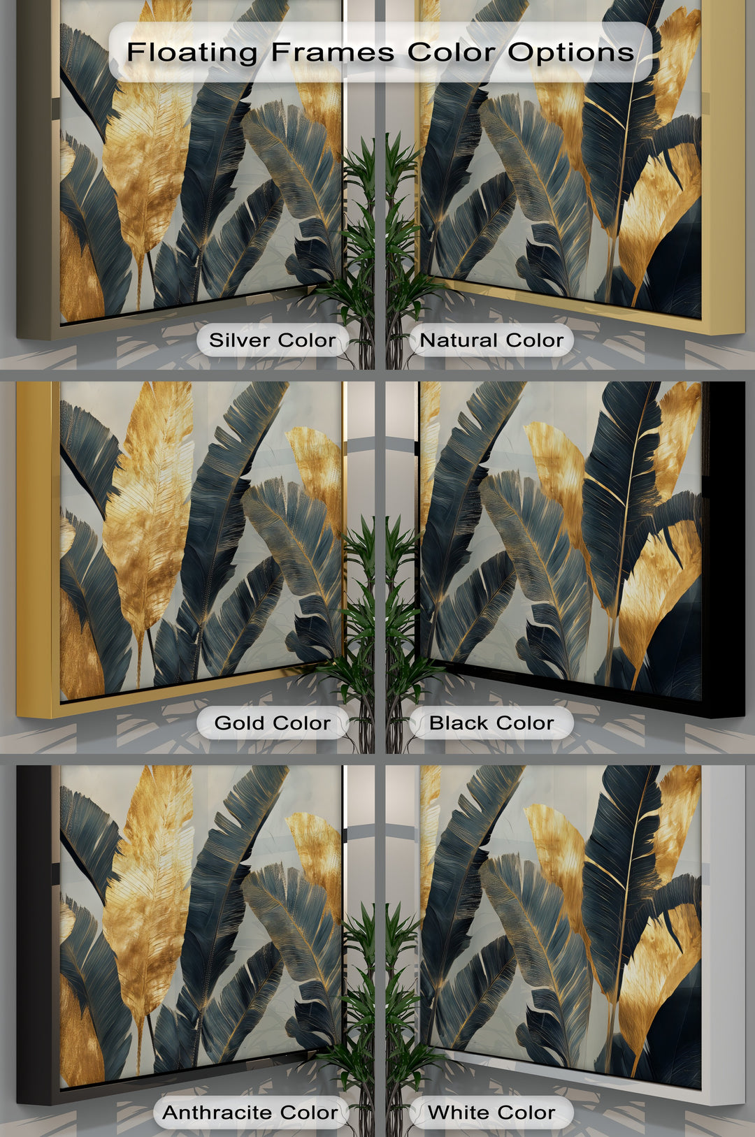 Tropical Banana Leaf - Canvas Wall Art | Artwork Canvas