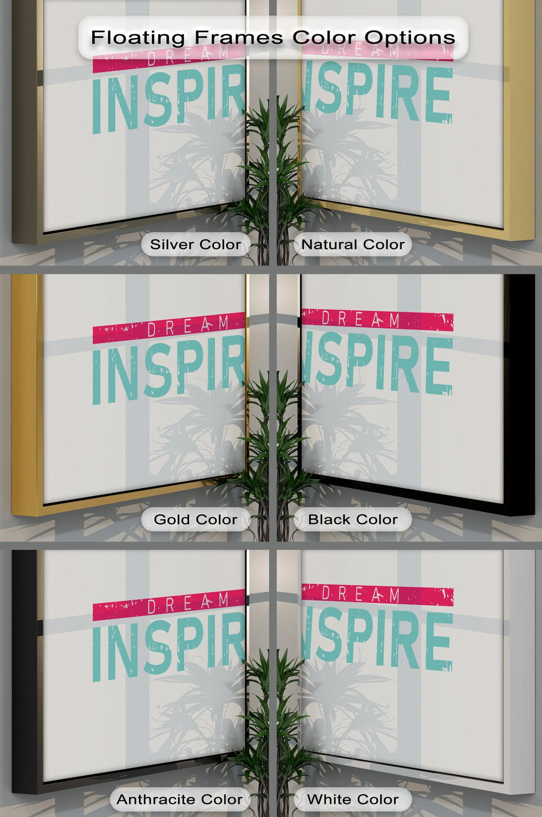 Dream Inspire – Modern Minimalist Canvas Print